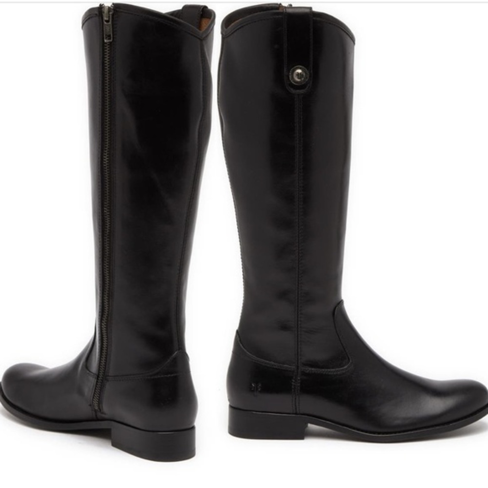 NWOB Frye Black Melissa Button Boots 8.5